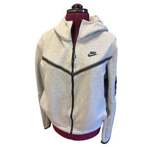 Nike Sportswear Tech Fleece Windrunner Full-Zip Hoodie Heather Gray Size M